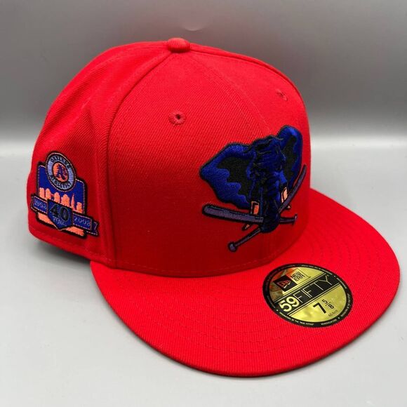 Oakland Athletics Hat Men 7 5/8 Red 59Fifty New Era‎ Fitted Cap